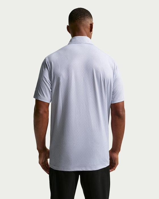 Nike Velocity Dri-FIT Micro Golf Polo Shirt in wolf grey back of model