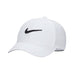 Nike Dri-FIT Club Structured Swoosh Golf Hat in white with black nike logo