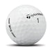 TaylorMade TP5 Golf Balls 2026 in white. Individual golf ball, can see both logos clearly