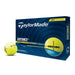 TaylorMade distance + golf ball packaging with a yellow golf ball on a white background