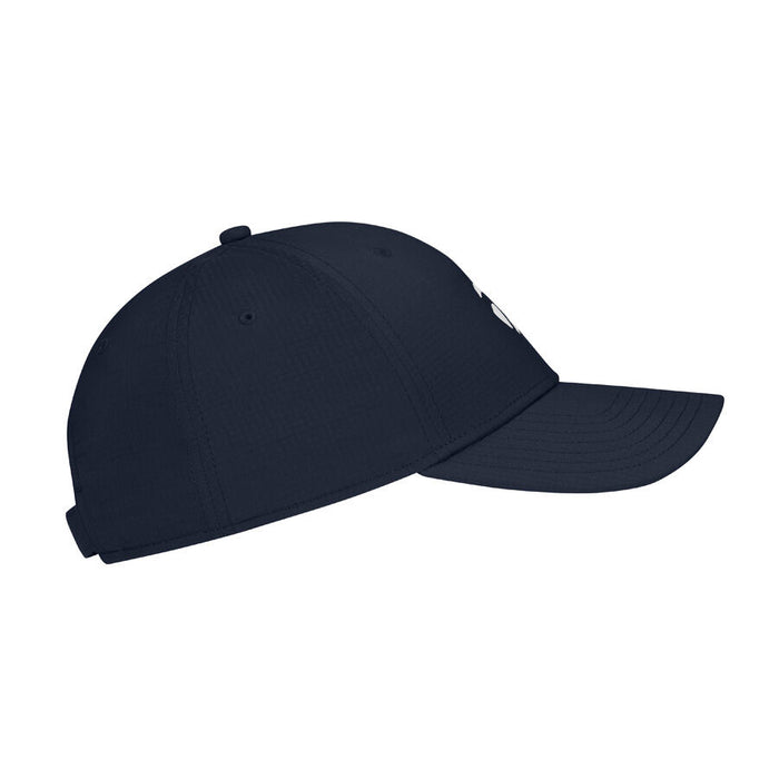 TaylorMade Radar Performance Golf Hat in navy from the side