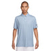 Nike Velocity Dri-FIT Floral Golf Polo Shirt in white and blue on front facing model
