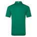 FootJoy Pique Stretch Solid Golf Polo Shirt - Plain Polo Shirt in green, showing back of the shirt