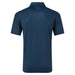 FootJoy Modernist Geo Pique Golf Polo Shirt in navy tonal, back view of polo