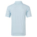 FootJoy Modernist Geo Pique Golf Polo Shirt in ice blue. back view of polo shirt