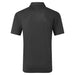 FootJoy Modernist Geo Pique Golf Polo Shirt in black and charcoal back view of shirt
