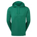 FootJoy Lightweight Midlayer Golf Hoodie in green, showing the front of the hoodie and small fj tag at bottom