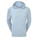 FootJoy DriRelease Knit Golf Hoodie in blue, showing front of hoodie