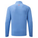 FootJoy Angled Ottoman Golf Midlayer in coastal blue with red FJ logo on back