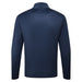 FootJoy Nautical Flag Tonal Chill-Out Golf Midlayer in navy, view of the back