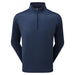 FootJoy Nautical Flag Tonal Chill-Out Golf Midlayer in navy tonal print front view