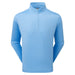 FootJoy Nautical Flag Tonal Chill-Out Golf Midlayer in blue, view of the front
