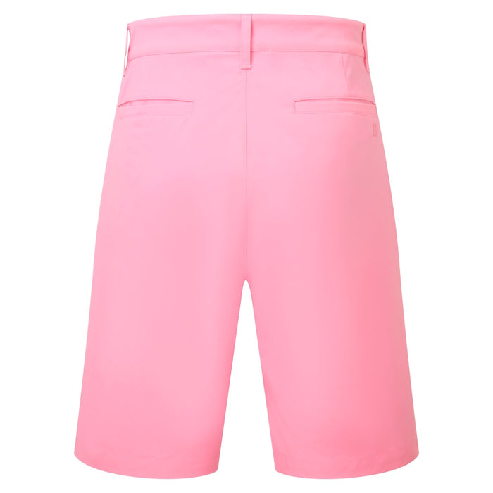 FootJoy Par Golf Shorts – Spring/Summer 2026 in pink pop, view of the back pockets and belt loops