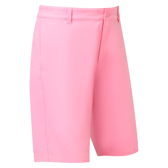 FootJoy Par Golf Shorts – Spring/Summer 2026 in pink pop, view of the front of the shorts