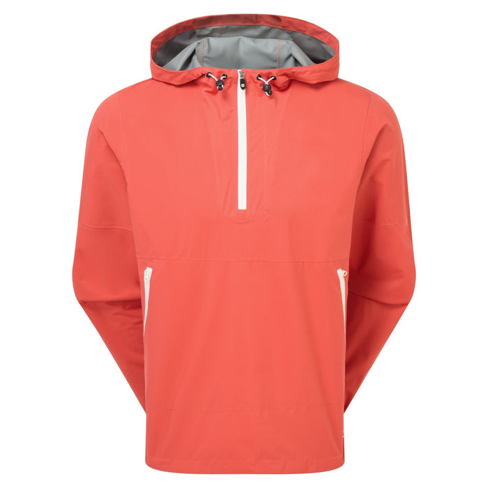 FootJoy HydroLite X Waterproof Golf Hoodie in nantucket red