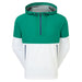 FootJoy HydroLite X Waterproof Golf Hoodie in green and white front view