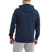 FootJoy TempoSeries Tempo Golf Hoodie in navy, view of the back on a model
