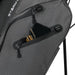 TaylorMade Storm Dry Waterproof Golf Stand Bag in grey black, showing close up of valuables pocket with phone and keys