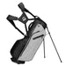 TaylorMade Storm Dry Waterproof Golf Stand Bag in black with retro heritage print on large pocket