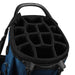 TaylorMade FlexTech Crossover Golf Stand Bag in navy, showing the 14 way golf club divider