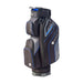 Motocaddy Lite Series Golf Cart Bag 2026 in black and blue, showing large side pocket