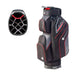 Motocaddy Lite Series Golf Cart Bag 2026 in black and red, with another image of the 14 way top divider