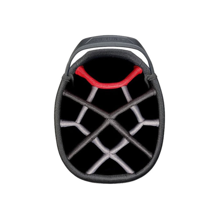 Motocaddy Club Series Golf Cart Bag 2026 Top 14 way divider on the red trim version of the bag