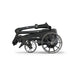 Motocaddy M1 Electric Golf Trolley 2026 in its smallest folded from the side