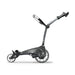 Motocaddy M1 Electric Golf Trolley 2026 unfolded view from the side with straps up