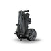 Motocaddy M1 DHC Electric Golf Trolley 2026 folded up and on its stand