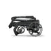 The Motocaddy ME Remote Electric Golf Trolley i its smallest folded postion