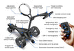 Motocaddy ME Remote Electric Golf Trolley 2026 labelled with all features and benefits