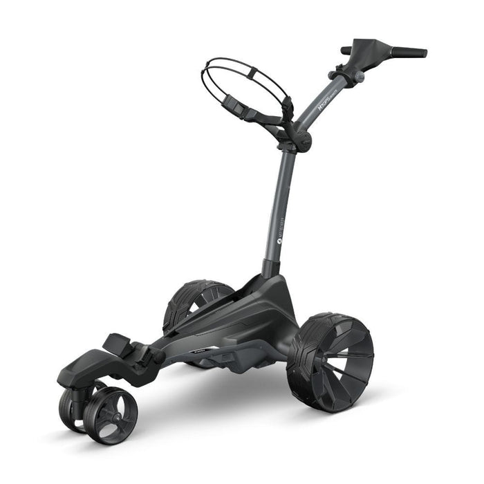 hero of Motocaddy M7 GPS Remote Electric Golf Trolley 2026 with straps up