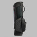 G/FORE Daytona Plus Golf Stand Bag in black, back pad on with g/fore logo embossed