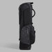 back pad with the gfore logo on the G/FORE Scrambled Skull & Tees Parachute Golf Stand Bag in black