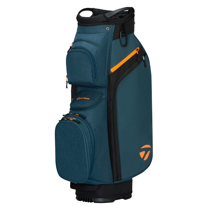 TaylorMade Cart Lite Golf Cart Bag in the Qi4D range colours, blue and orange