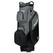 side profile of the TaylorMade Deluxe Golf Cart Bag in black and grey