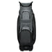 golf ball and tees pocket of the TaylorMade Deluxe Golf Cart Bag in grey and black