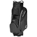 grey and black TaylorMade Storm Dry Waterproof Golf Cart Bag side profile