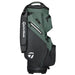 carry strap and large pocket on the TaylorMade Storm Dry Waterproof Golf Cart Bag in black and green