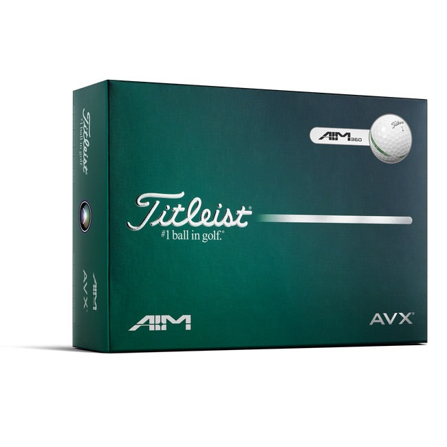 box of the Titleist AVX AIM 360 Golf Balls