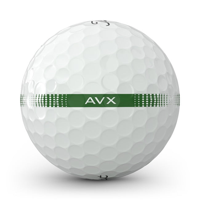 alignment aid in green on the Titleist AVX AIM 360 Golf Balls