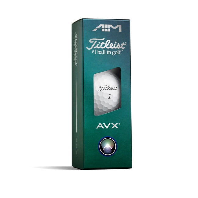 3 ball pack of the Titleist AVX AIM 360 Golf Balls