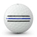 close up of the alignment aid on the Titleist Tour Soft AIM Performance Golf Ball