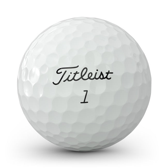 close up of the Titleist Tour Soft AIM Performance Golf Ball