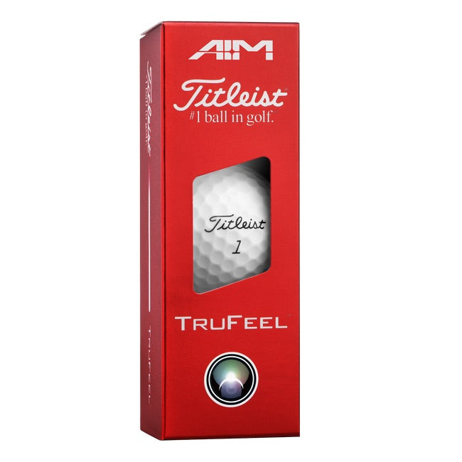 3 ball pack of the Titleist TruFeel AIM 360 Golf Balls