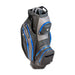 hero image of the Motocaddy Dry-Series Waterproof Cart Bag 2026 in black & blue