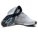 view of pair of FootJoy PRO/SL BOA Spikeless Golf Shoes with right shoe showing sole system