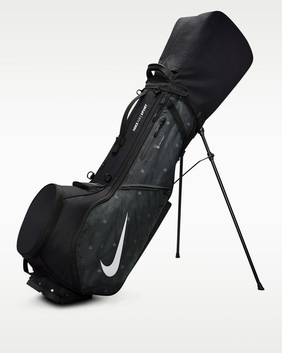 the Nike Air Sport 2 Golf Stand Bag with its rain hood on