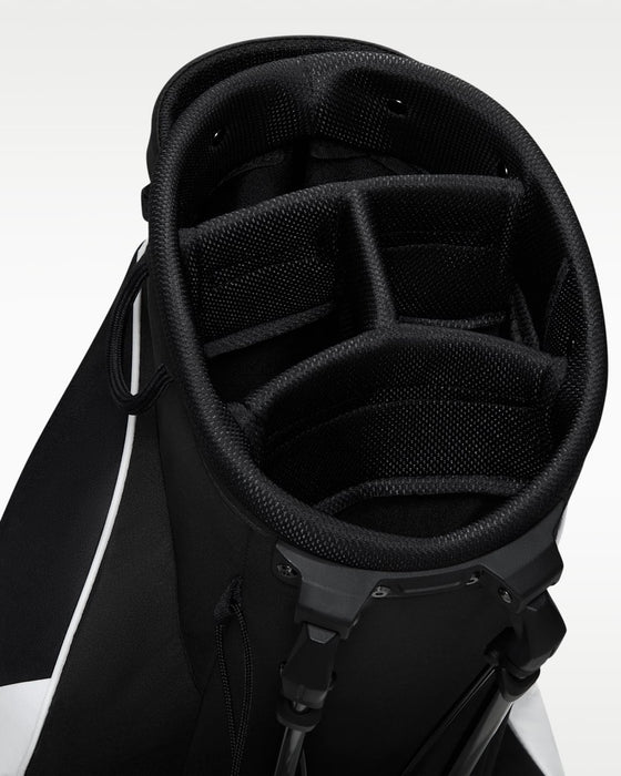 close up of 4 way divider on the Nike Air Max Lite Golf Stand Bag